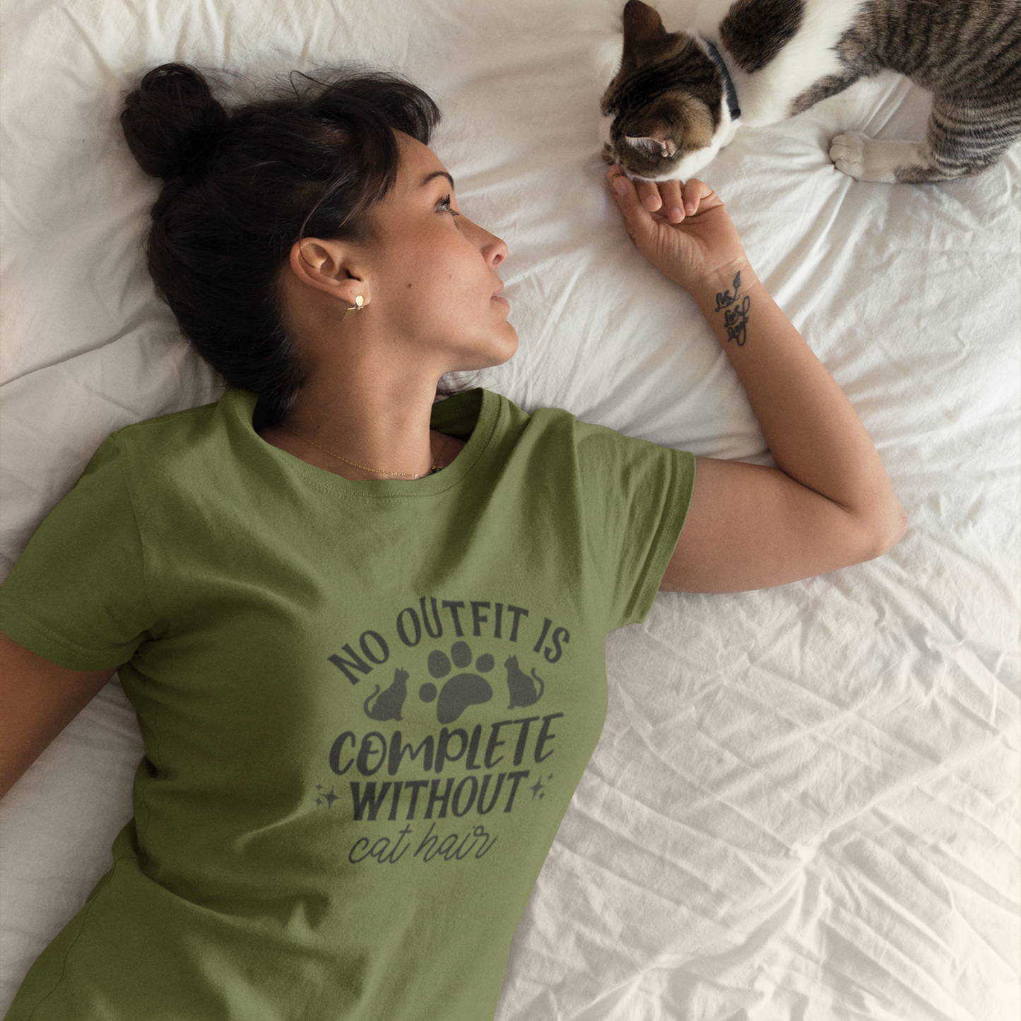 No outfit is complete without cats hair