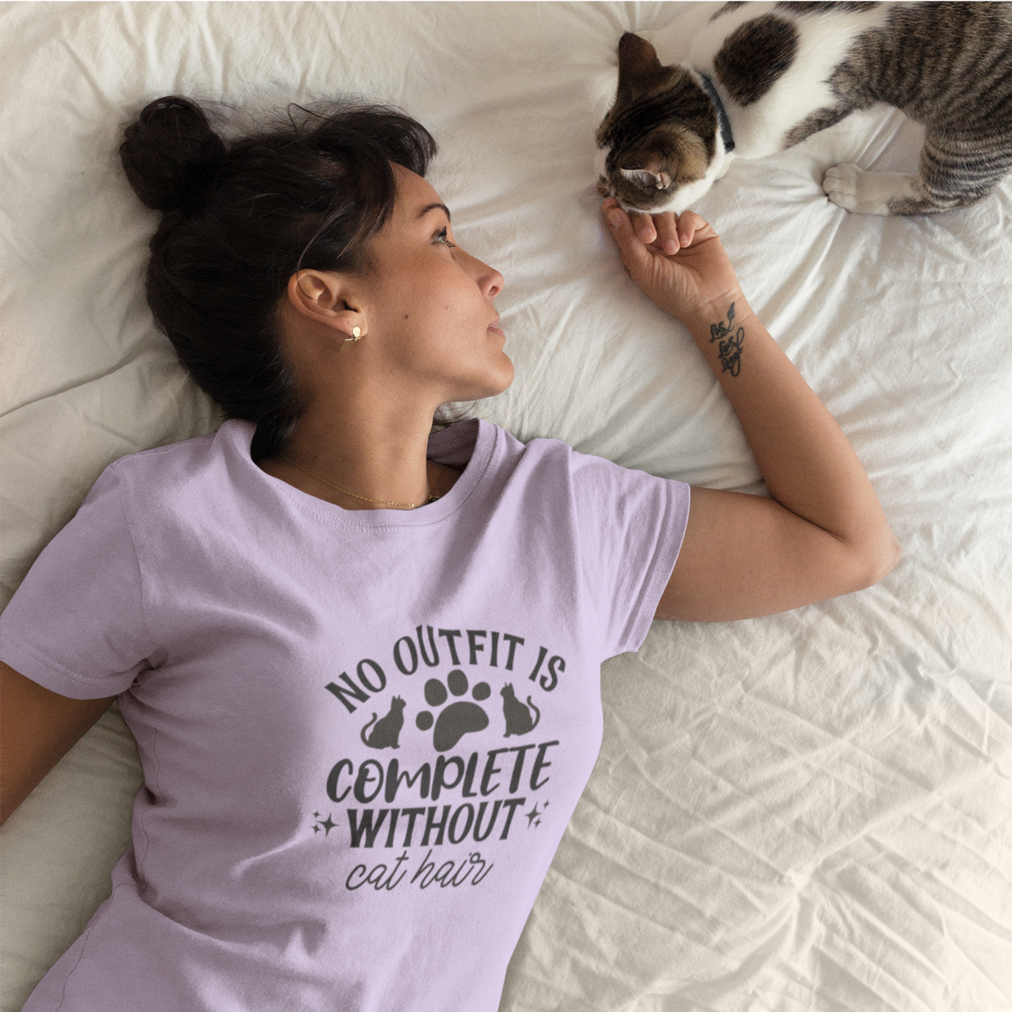 No outfit is complete without cats hair